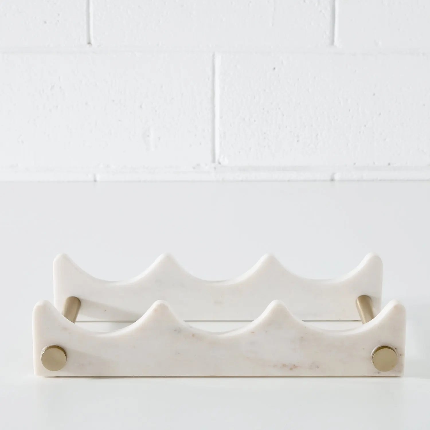 Marble Wine Rack White Stoneman