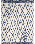 Marrakesh Cream Blue Moroccan Rug Smartex Int