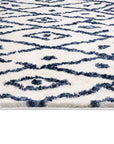 Marrakesh Cream Blue Moroccan Rug Smartex Int