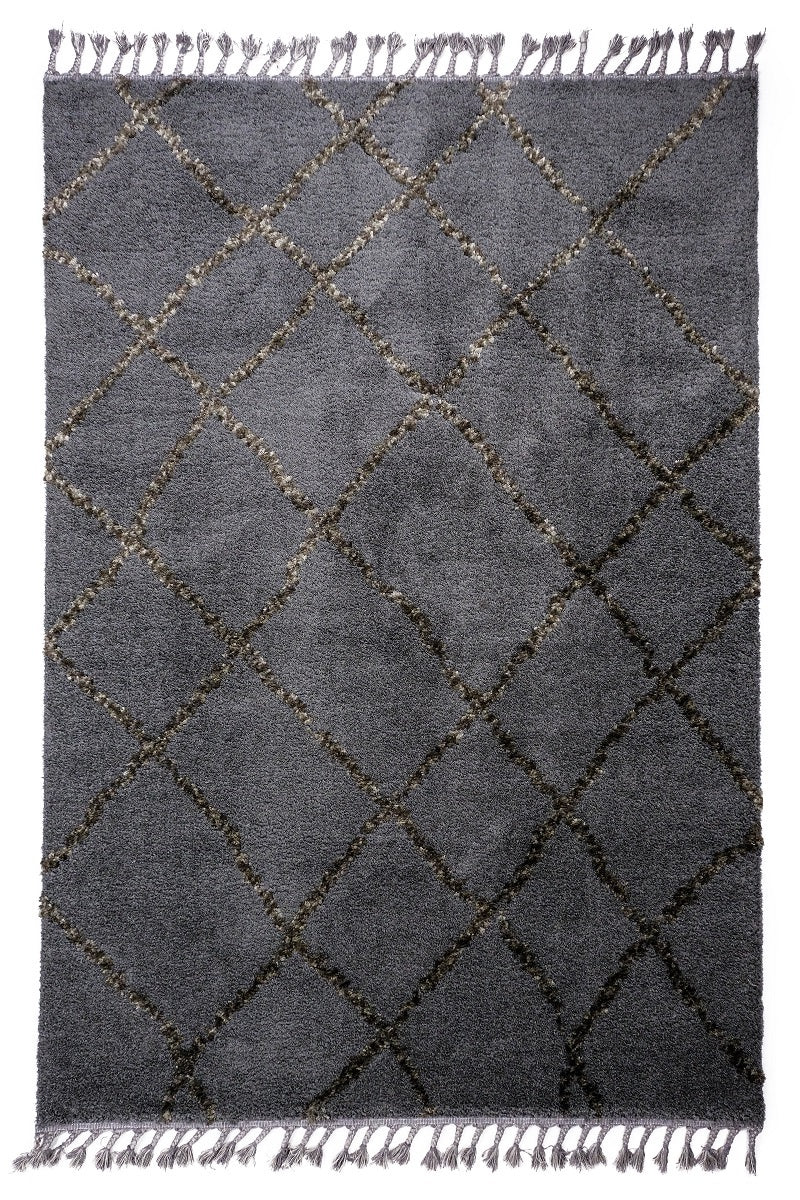 Marrakesh Diamond Grey Moroccan Rug Smartex Int