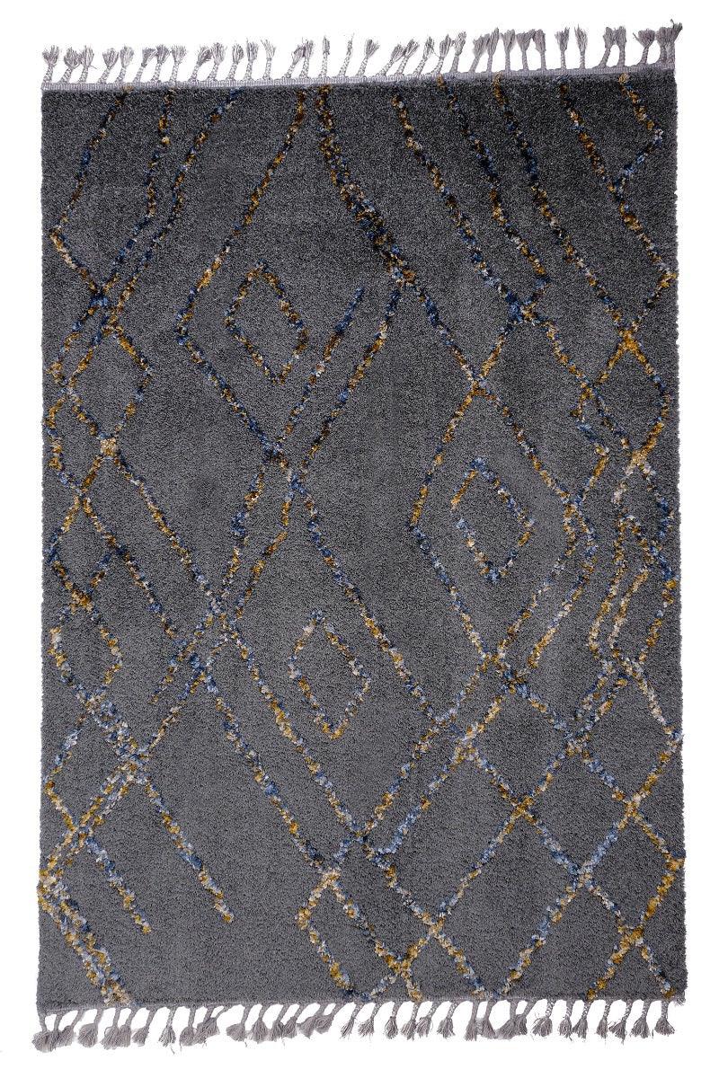 Marrakesh Gold Light Grey Moroccan Rug Smartex Int