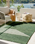 Mayfield Irregular Jute Rug Green JAIPUR