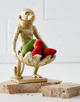 Monkey Resin Bowl Sculpture Gold COAST