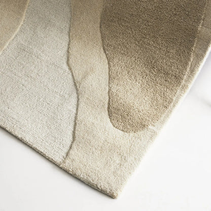 Mozart Beige Wool Rug TULSIRAM