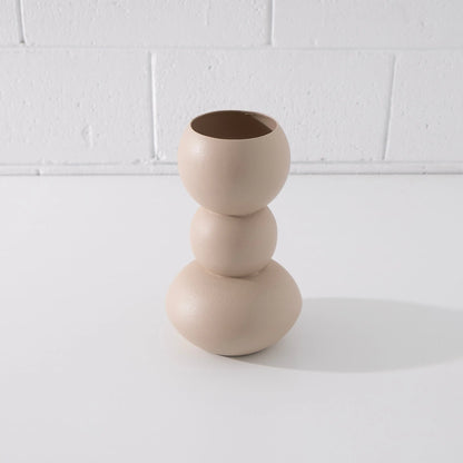 Oversized Lightweight Flower Vase Beige HAMSAINTERNAT