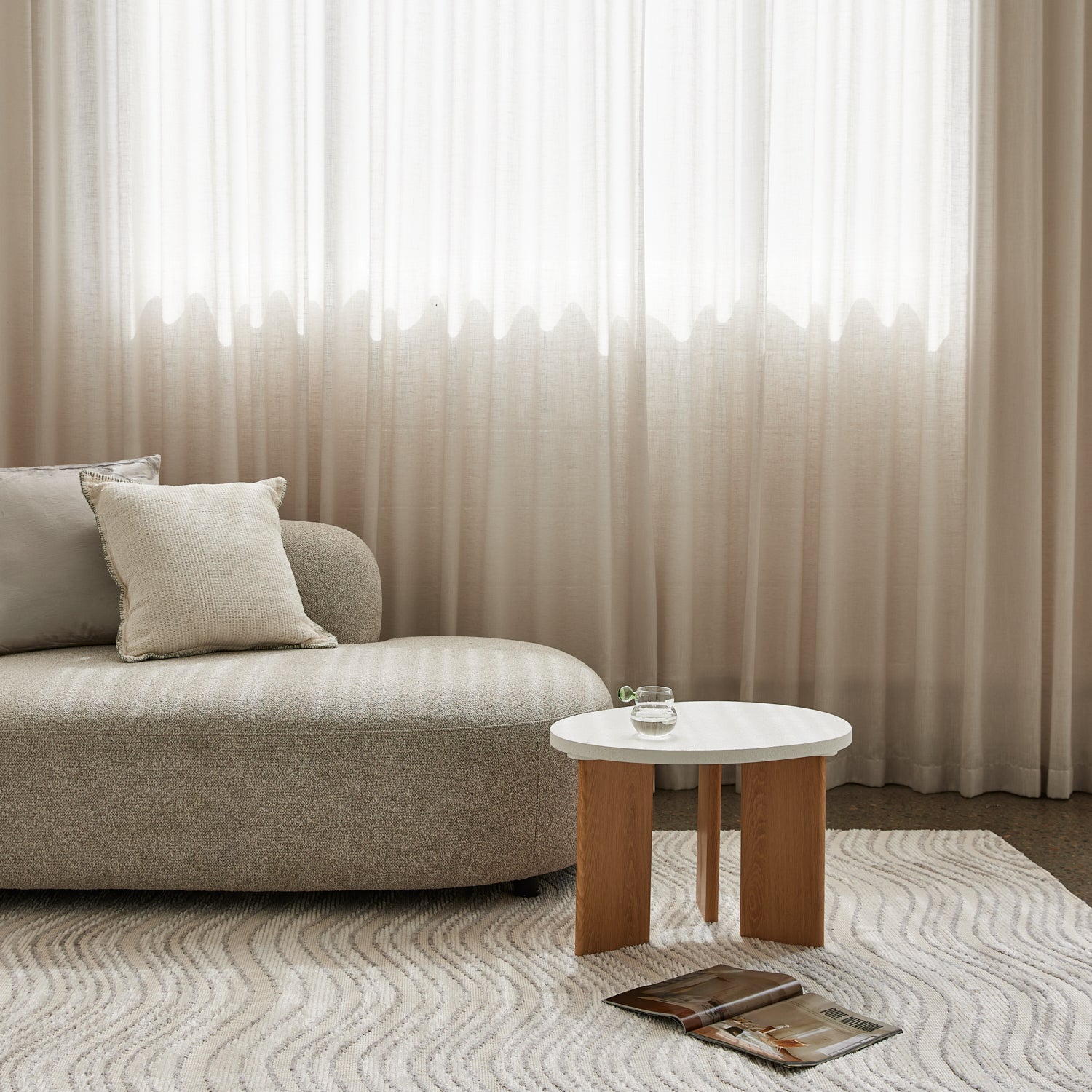 Petrie Modern Neutral Area Rug DecoRug