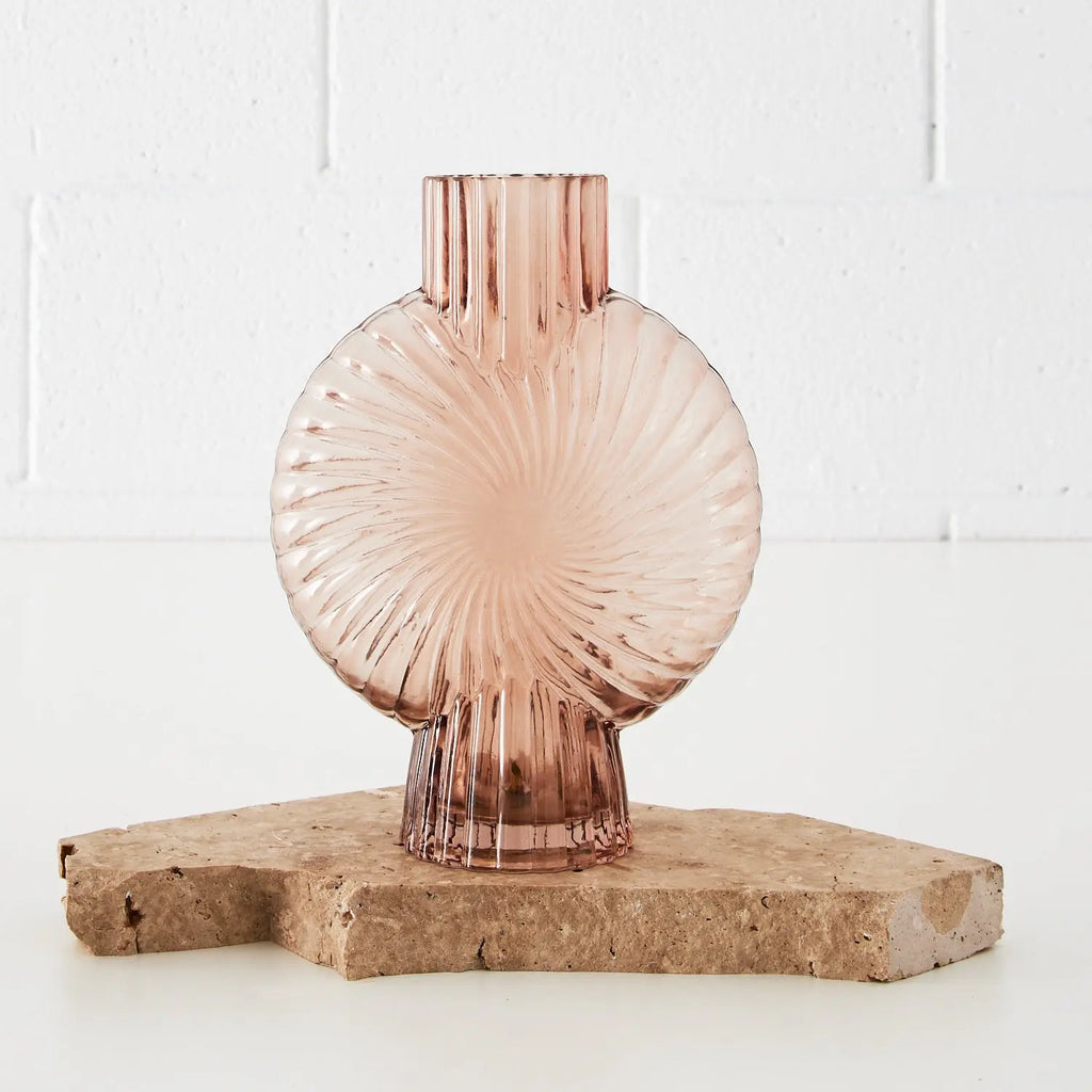 Peach Glass Vase - DecoRug