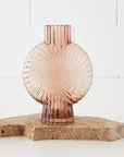 Pink Fan Glass Vase COAST