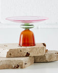 Glass Cake Stand Amber / Pink KAILE