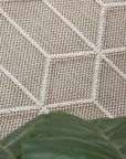 Port Villa Maemae Beige Geometric Flatweave Rug DecoRug