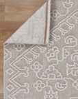 Port Villa Waita Beige Tribal Flatweave Rug DecoRug