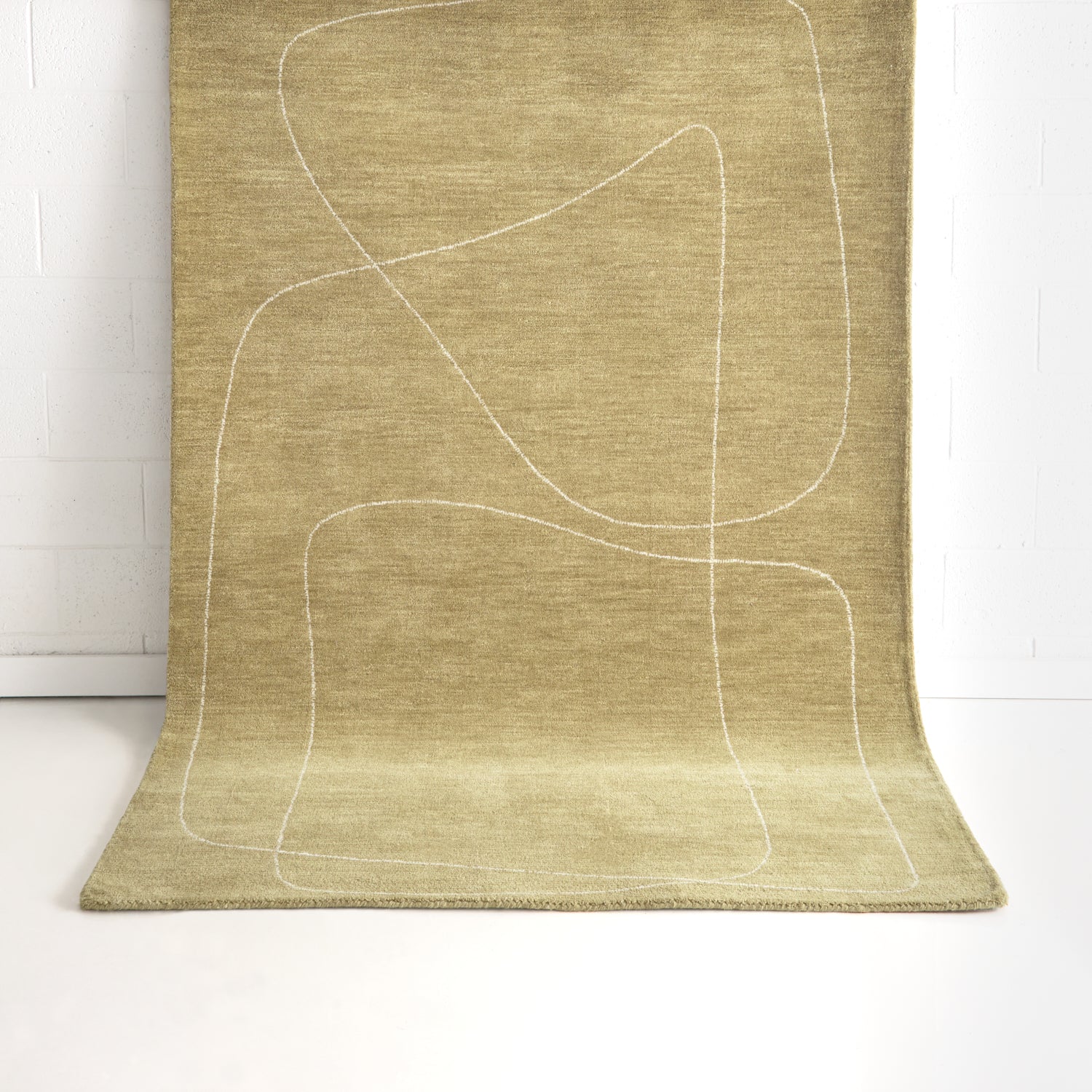 Rennie Moss Wool Rug JAVIHOME