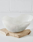 Resin Large Fruit Bowl White Horizon