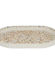 Reuben Terrazzo Ribbed Tray 18x30cm Nat