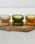 Ribbed Glass Tealight Candle Holder 3 Assorted COAST