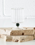 Ribbed Wine Glass Black KAILE