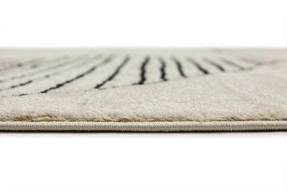 Leo Geometric Cream & Black Rug