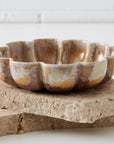 Scalloped Ceramic Bowl Natural COAST