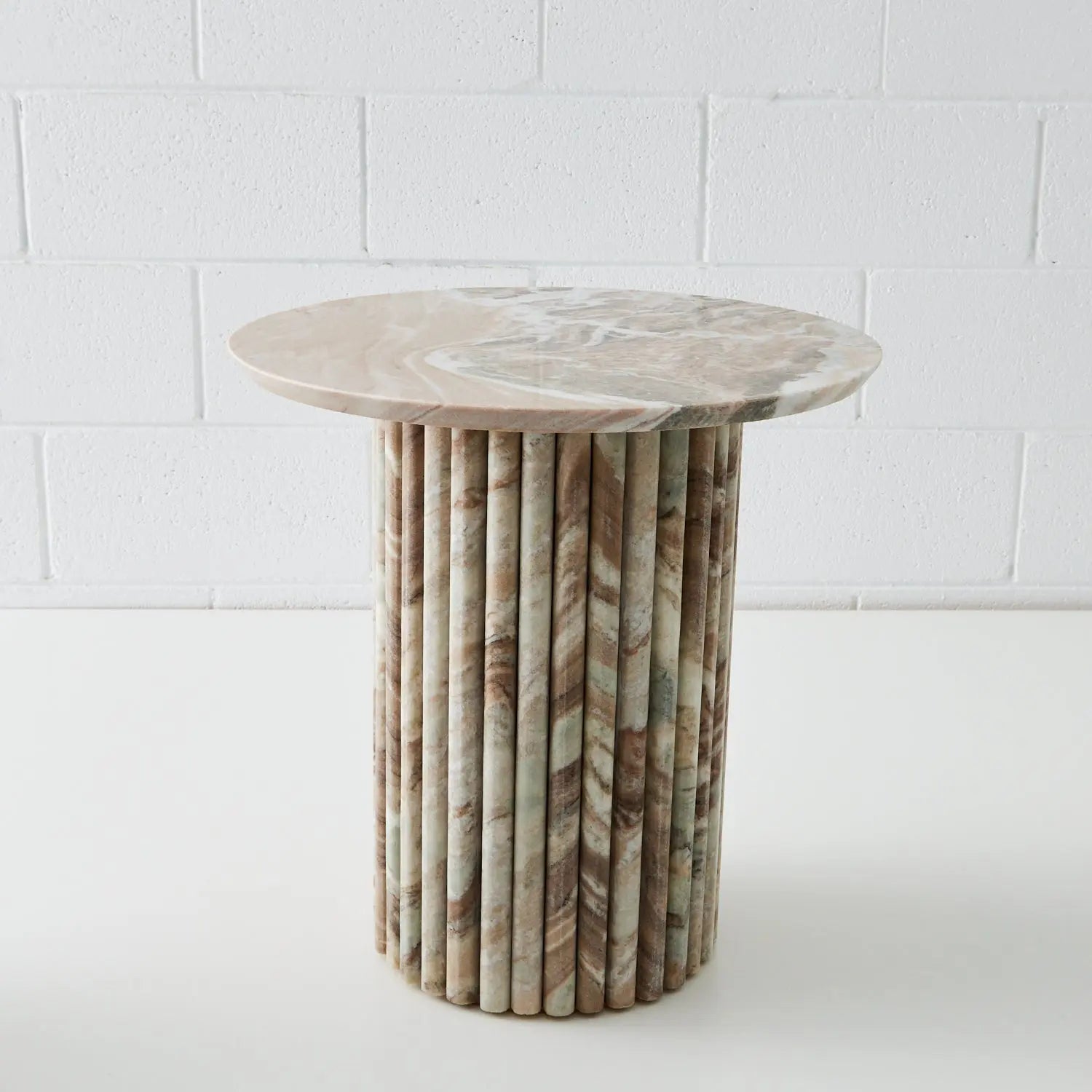 Scalloped Marble Side Table COAST