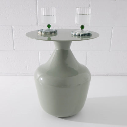 Sculptural Side Table Green HAMSAINTERNAT