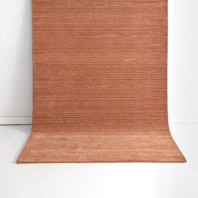 Selina Rust Wool Rug JAVIHOME