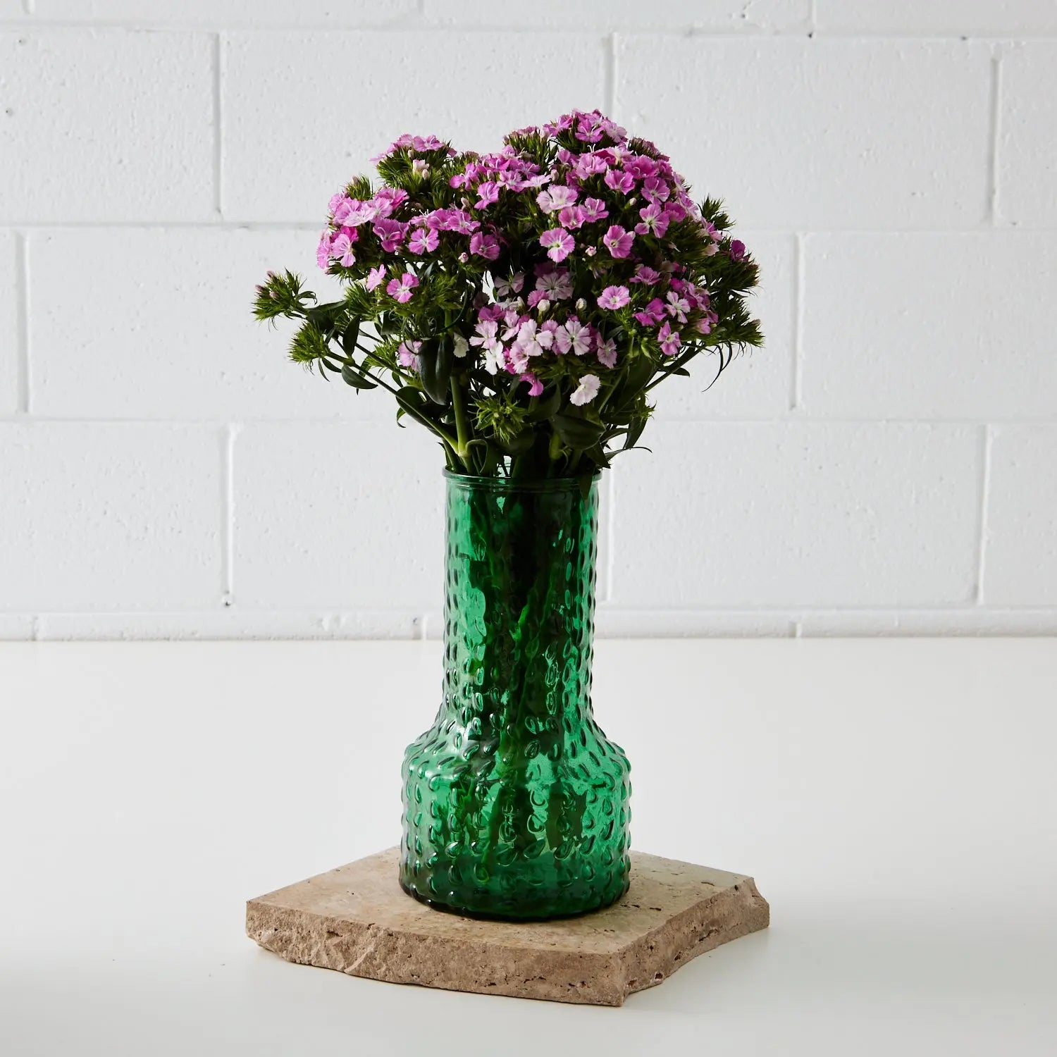 Spotted Glass Vase Green KAILE