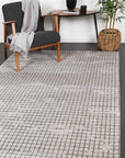 Suave Grey Cubic Rug BRAVEN