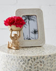 Capiz Shell and Resin Inlay Stool/Table Natural COAST