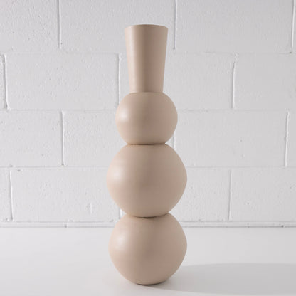 Tall Bubble Vessel Beige HAMSAINTERNAT