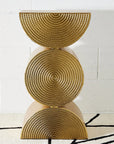 Tall Gold Sculptural Side Table KAILE