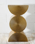 Tall Gold Sculptural Side Table KAILE