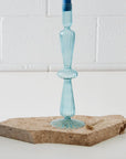 Taper Glass Candle Holder Blue KAILE