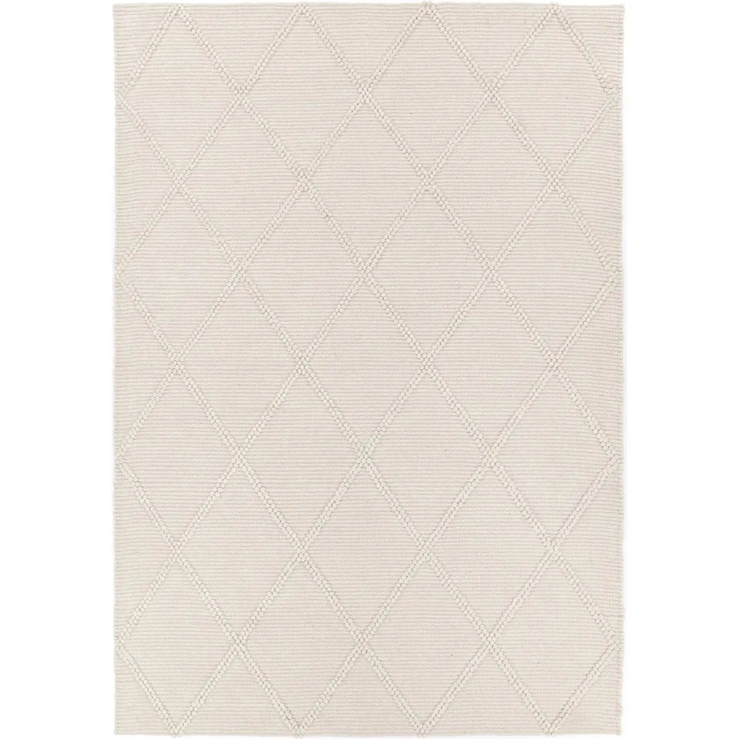 Tarin Diamond Braided Rug Cream BRAVEN