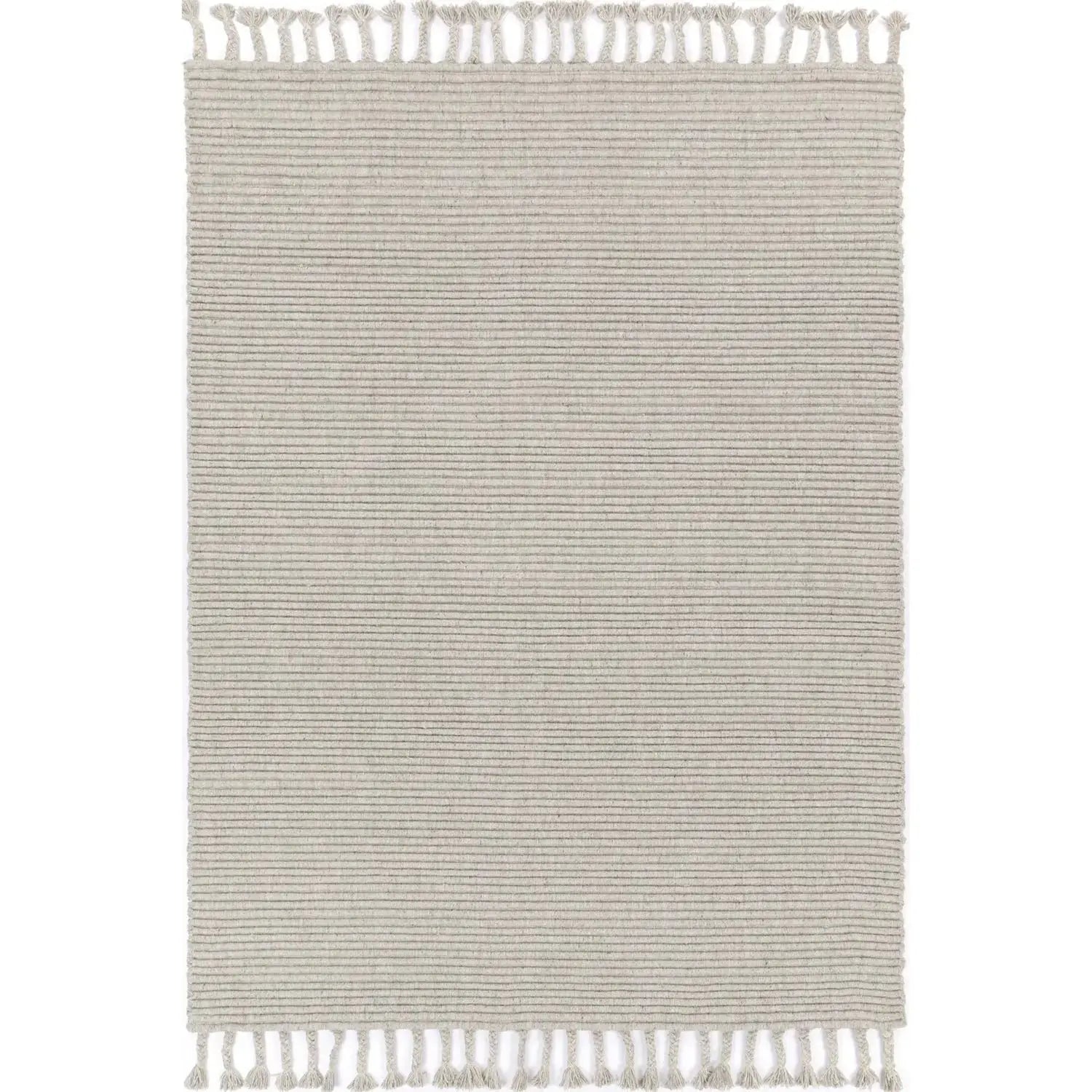 Tarin Modern Wool Grey Rug BRAVEN