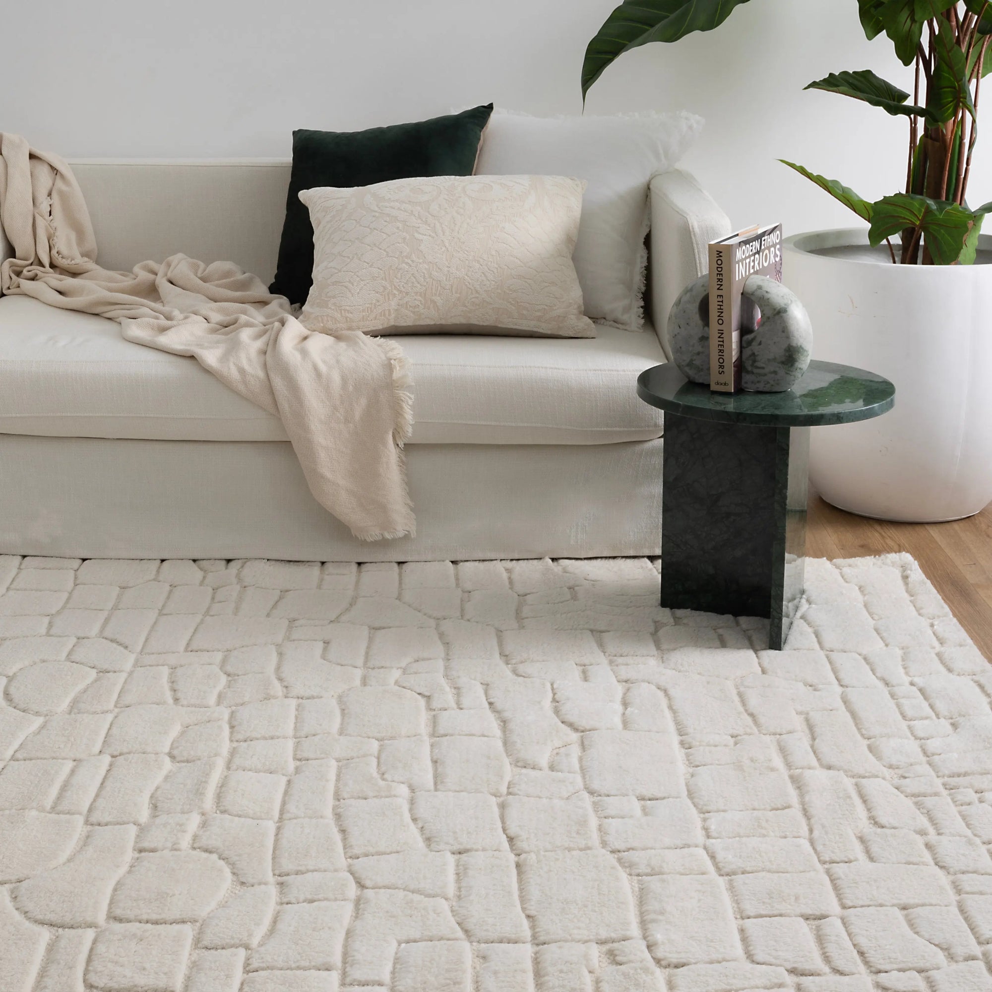 Tasman Ivory Wool Rug DREAMHOME