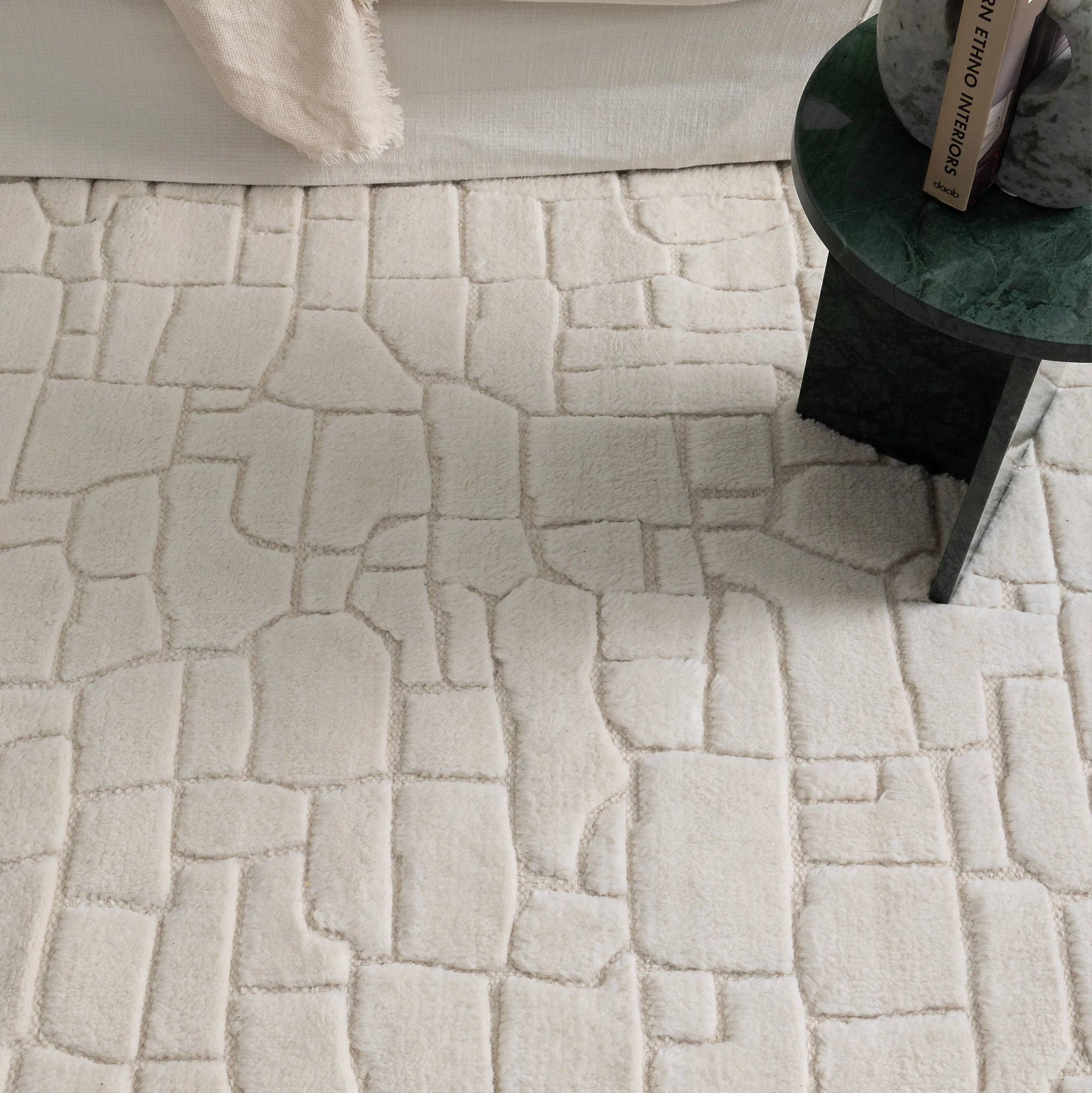 Tasman Ivory Wool Rug DREAMHOME