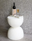 Terrazzo Look Sculptural Side Table KAILE