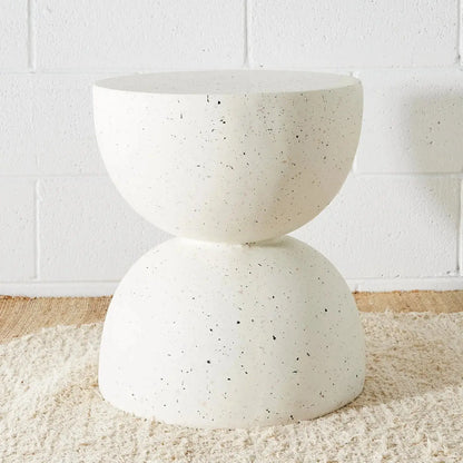Terrazzo Look Sculptural Side Table KAILE