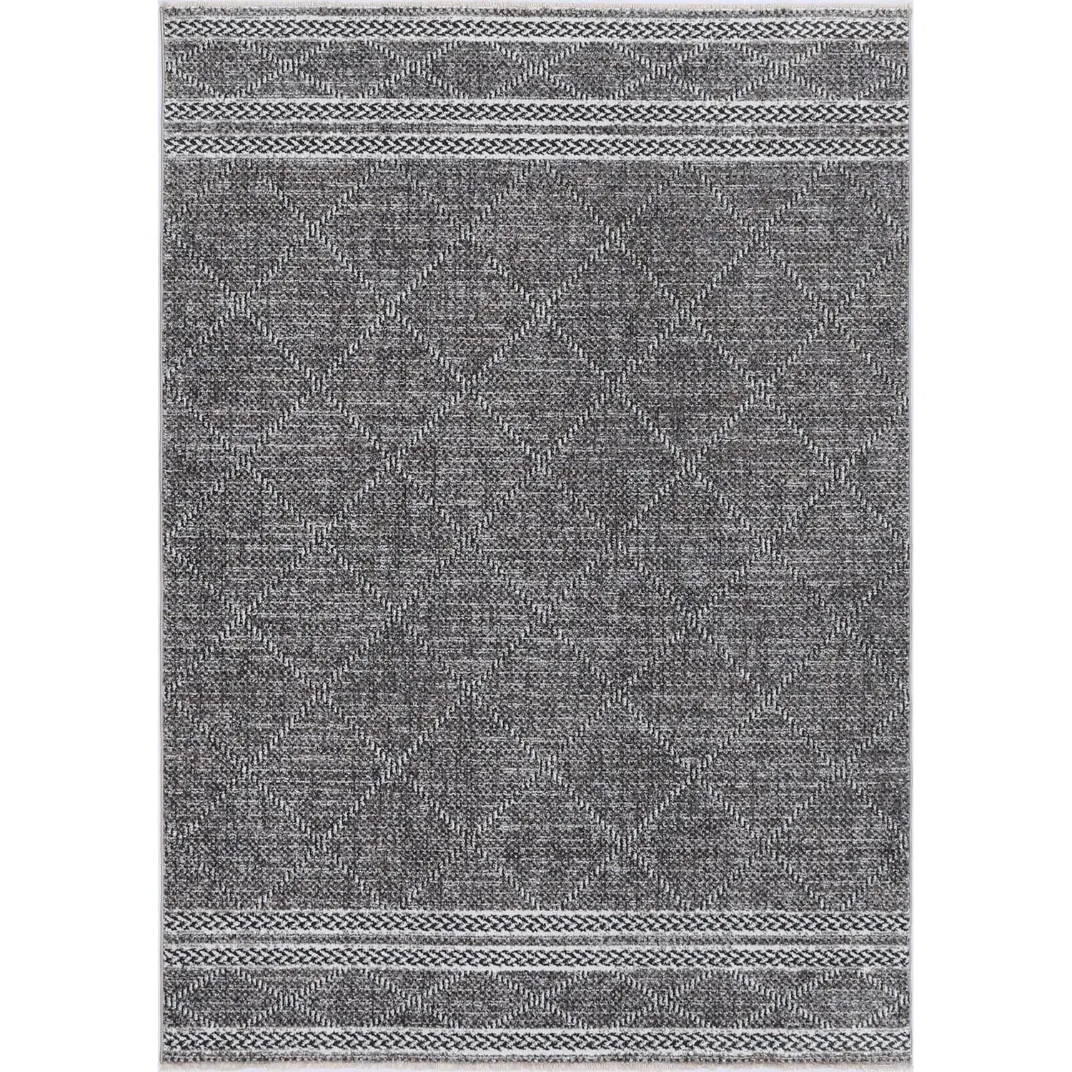 Timur Contemporary Rug Charcoal BRAVEN