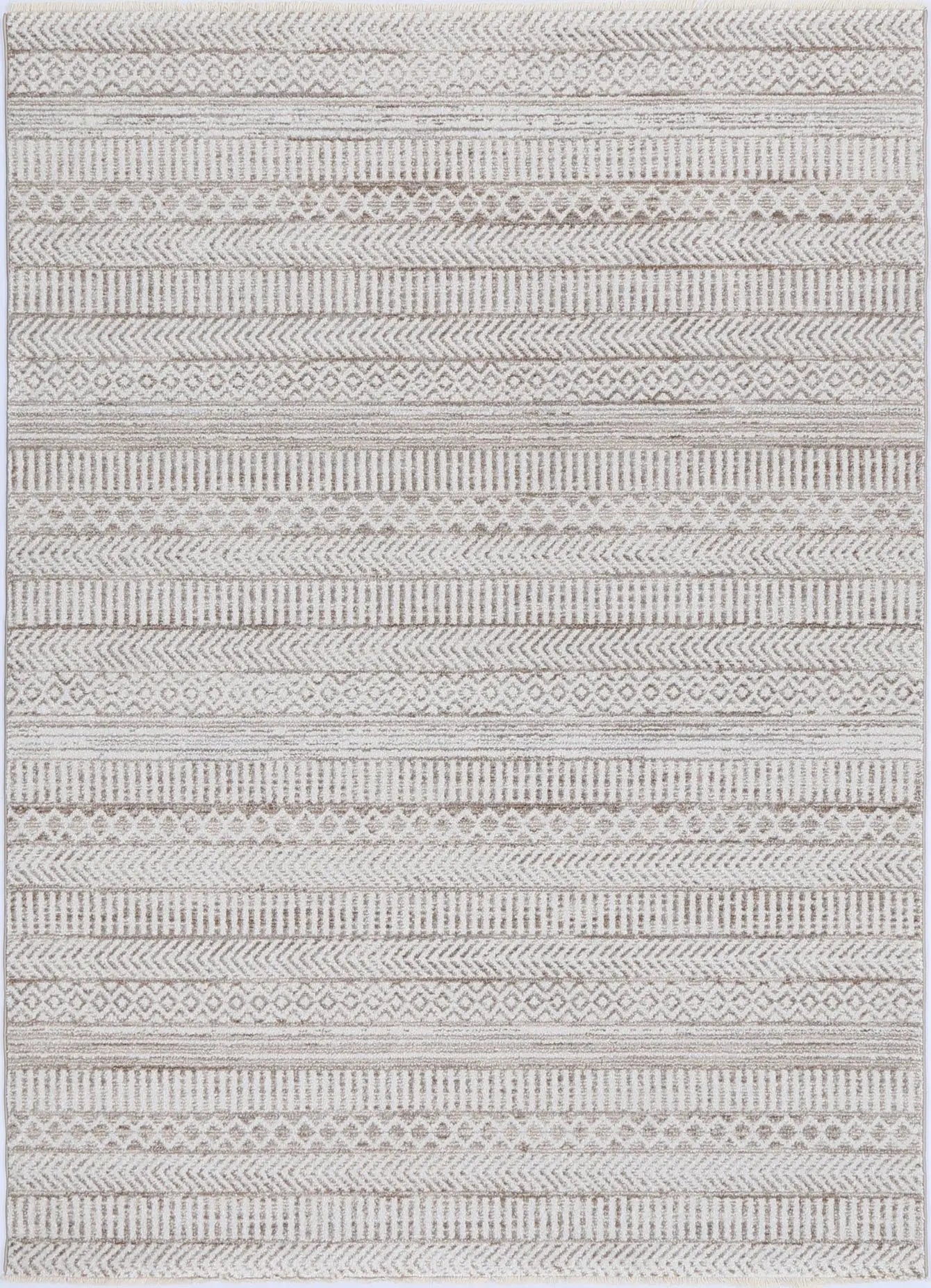 Timur Kerman Beige Tribal Soft Rug BRAVEN