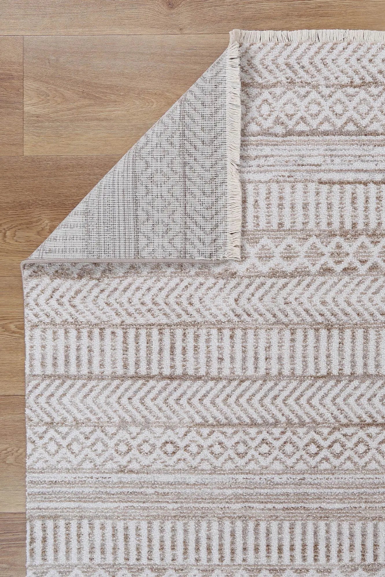 Timur KermanBeige Tribal Soft Rug | DecoRug