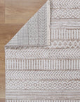 Timur Kerman Beige Tribal Soft Rug BRAVEN