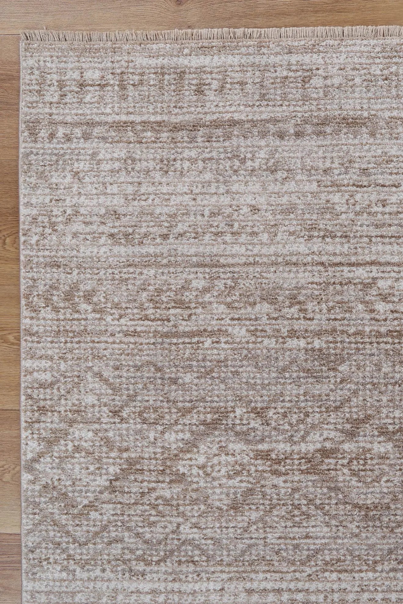 Timur Kesh Beige Tribal Soft Rug BRAVEN