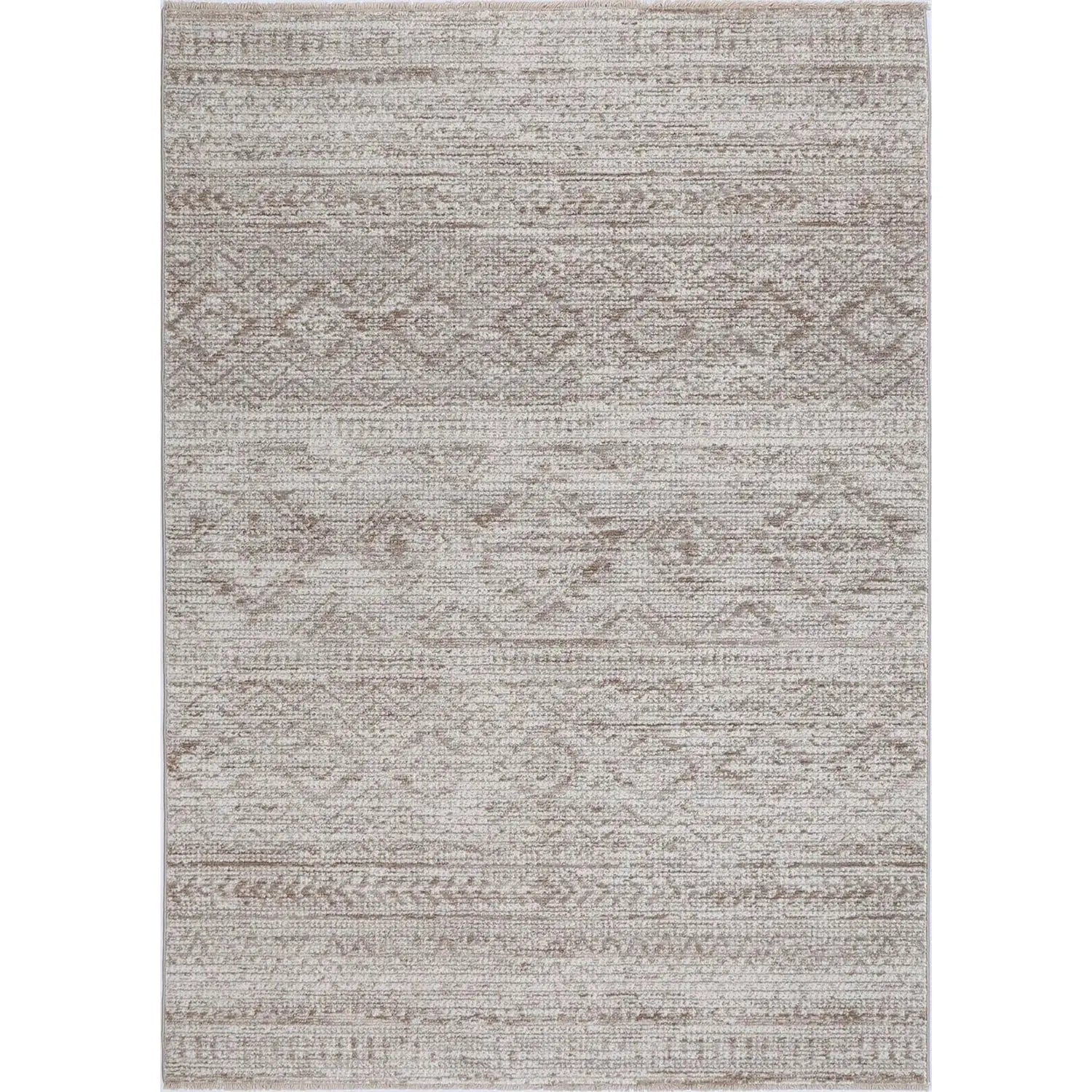 Timur Tribal Soft Rug Beige BRAVEN