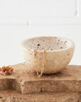 Travertine Trinket Bowl Natural KAILE