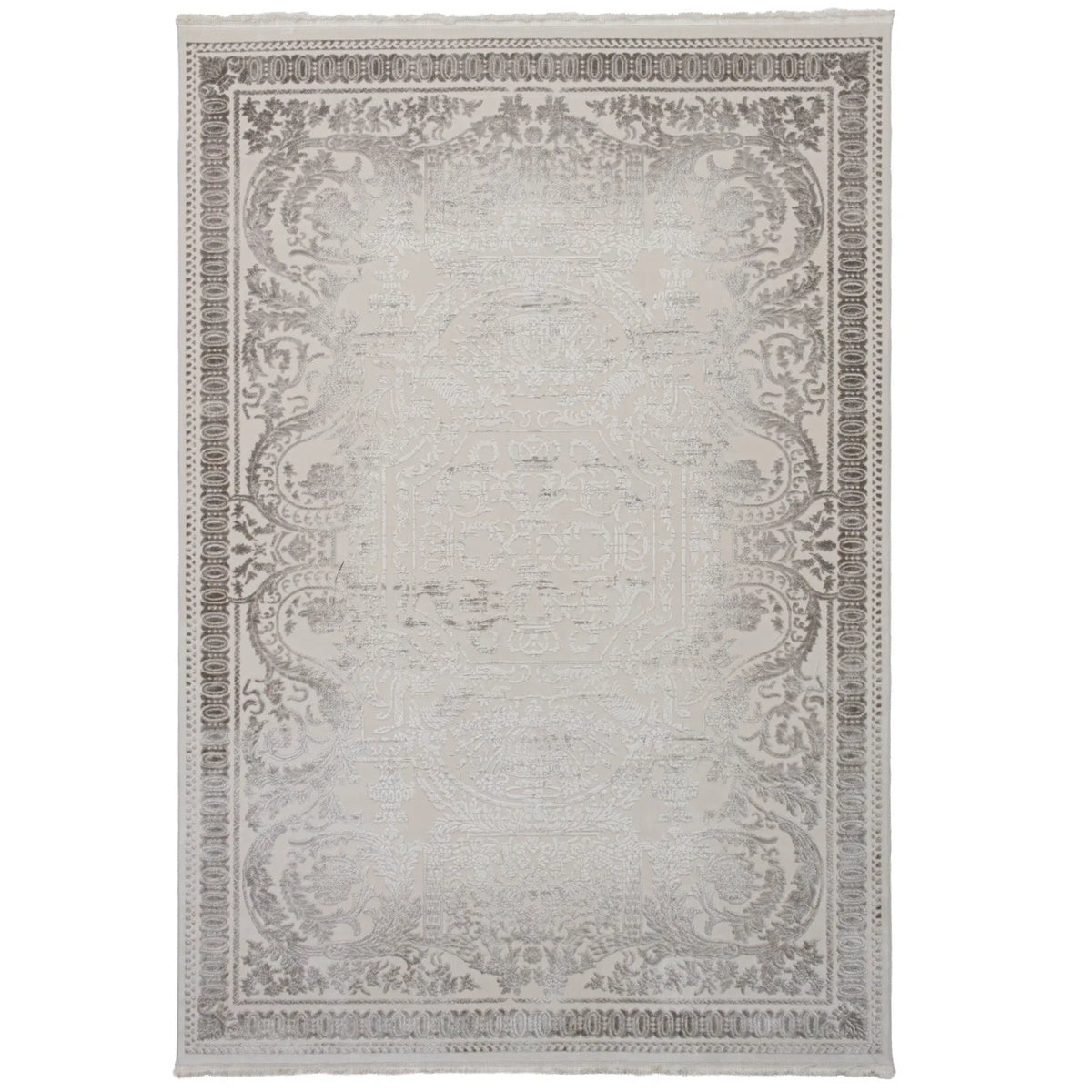 Varna Parterre Cream Grey Rug DecoRug