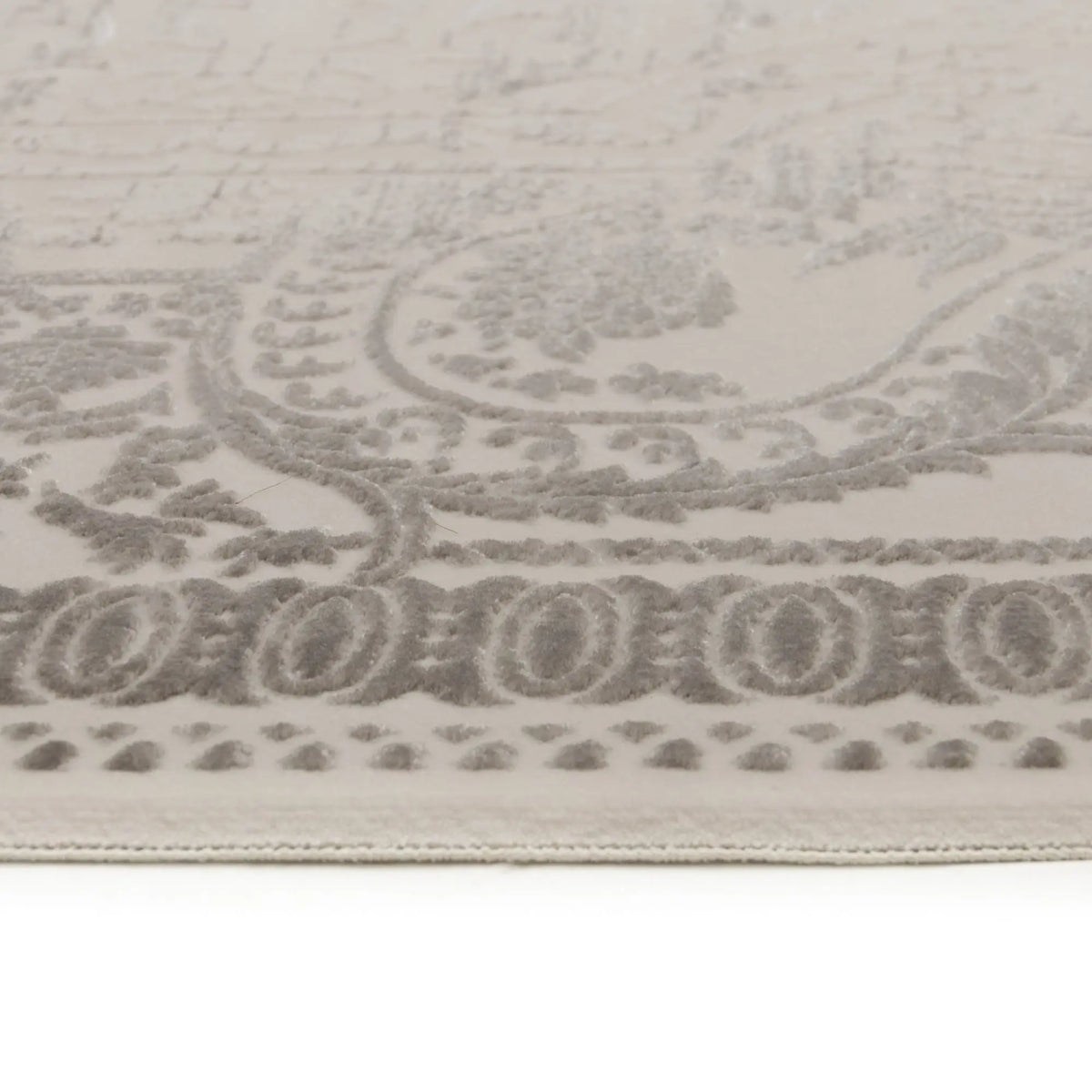 Varna Parterre Cream Grey Rug DecoRug