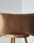 Velvet Feather Cushion Beige KAILE