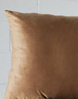 Velvet Feather Cushion Beige KAILE