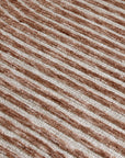 Vista Abstract Zen Floor Rug Rust DREAMHOME